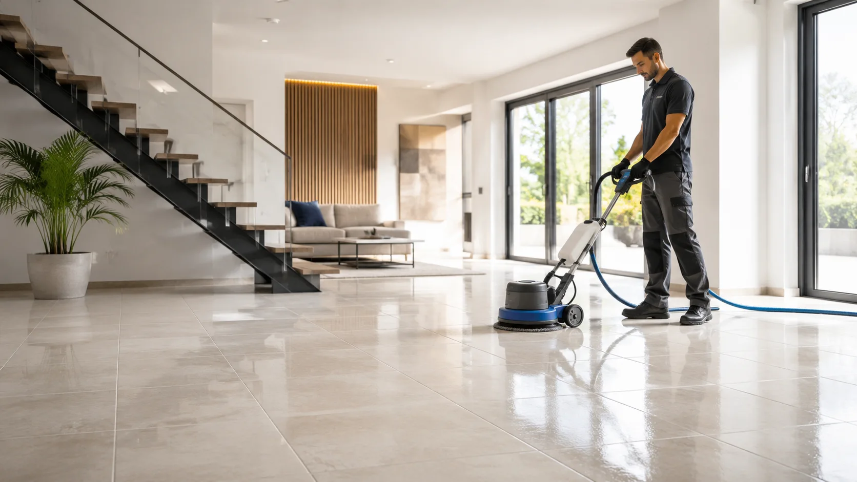 Tile and grout restoration cleaning in Montreal